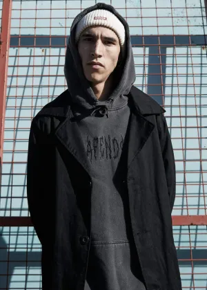 Afends Mens Bad Kids - Pull On Hood - Stone Black