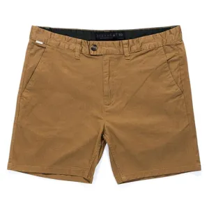 Afends Mens Chino Short - Bone Brown - Old Man Chino Shorts