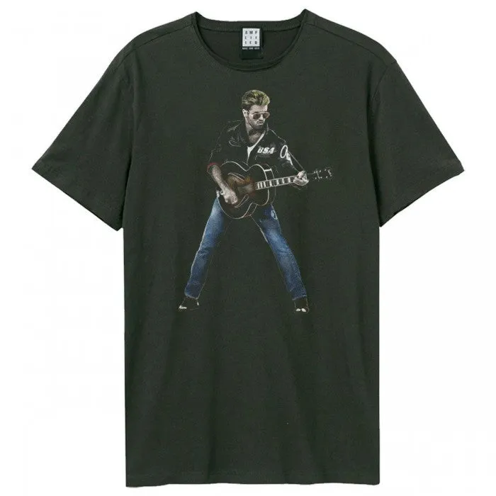 Amplified Mens Stripped Back George Michael T-Shirt