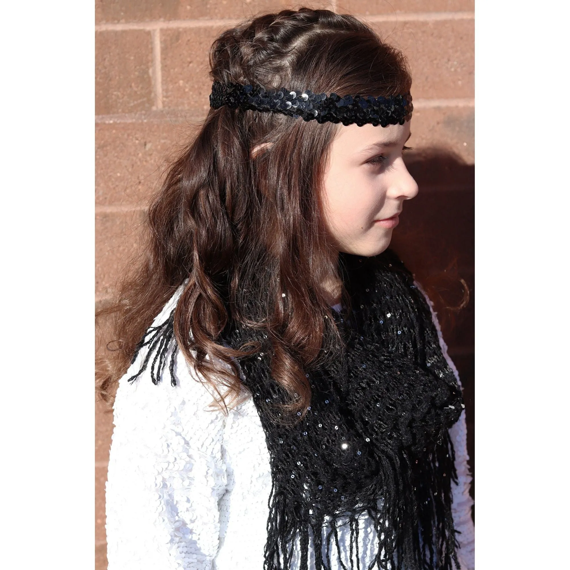 Blue Sequin Headband