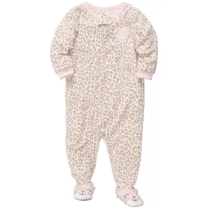 CARTER'S Baby Girl's Sleep and Play Footed Pajamas Cotton Footed SleeperLeopard Cat