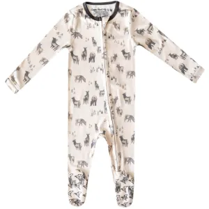 Copper Pearl Zip-Up Footie Pajama | Cody