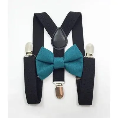 Daddy & Me Matching Bow Tie and Suspenders Set