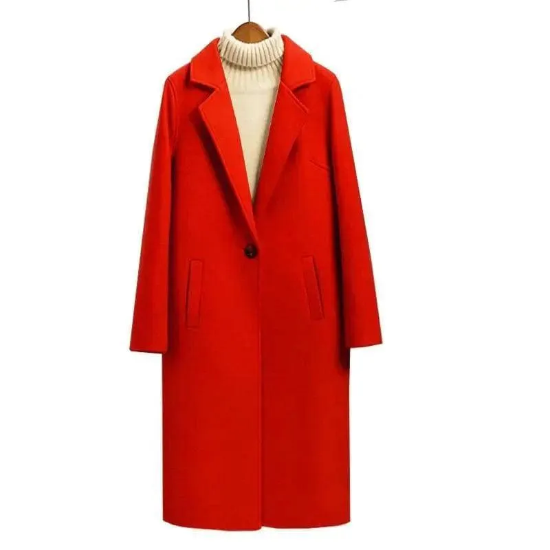 Elegant Loose Woolen Coat