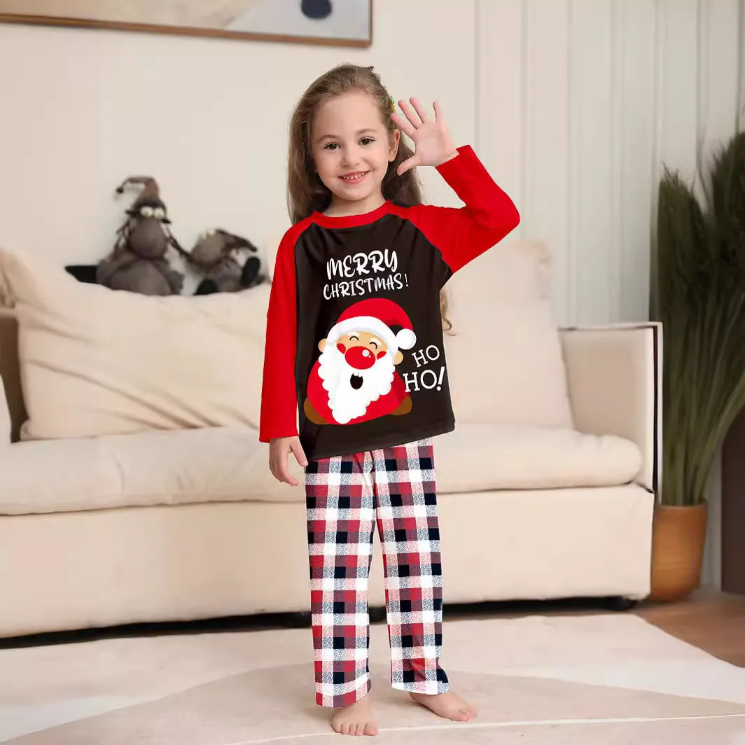 Family Matching Santa Cute Printed Pajama Set