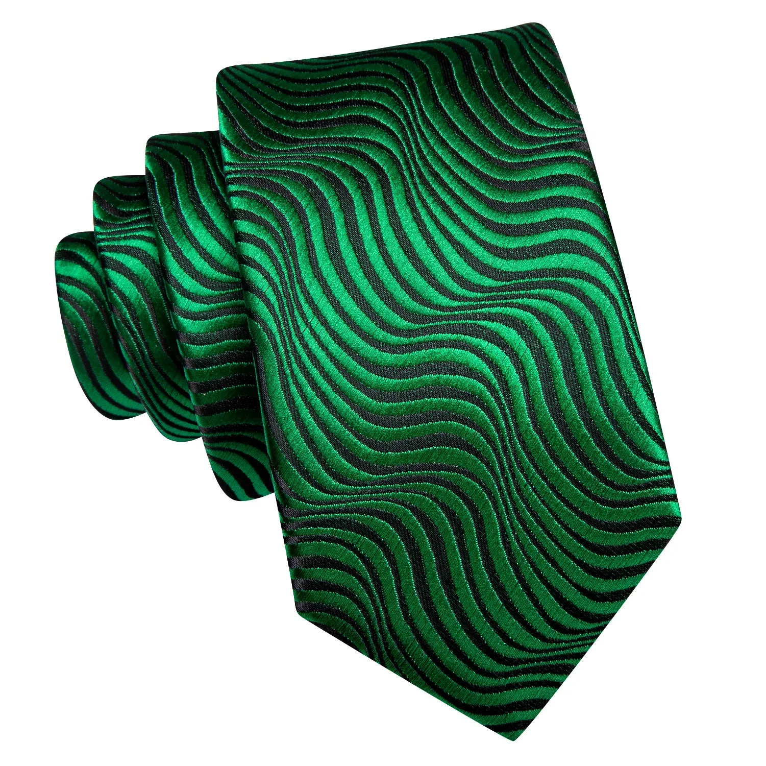 Green Novelty Children's Kids Boys Tie Pocket Square 6cm