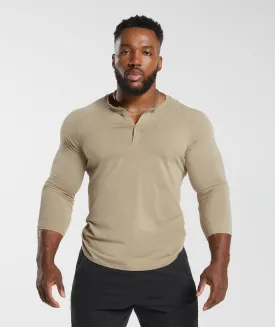 Gymshark Legacy Henley - Desert Beige