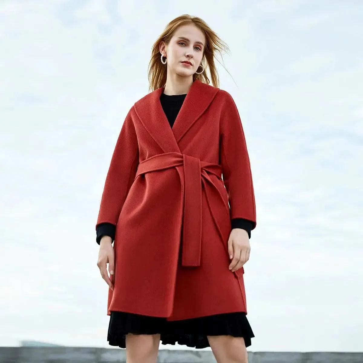 Long woolen coat