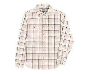 Loser Machine Lukefield Woven Long Sleeve Button Up - Bone