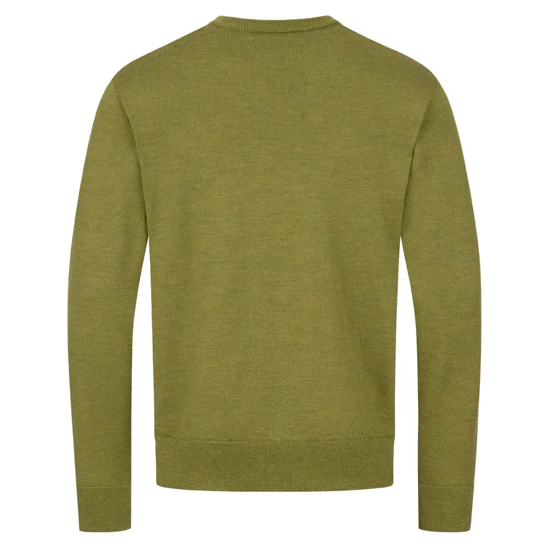 Merino V-Neck Sweater - Vivid Green by Blaser