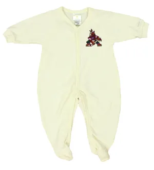 NHL Infant Phoenix Coyotes Retro Footed Sleeper Pajamas, Cream