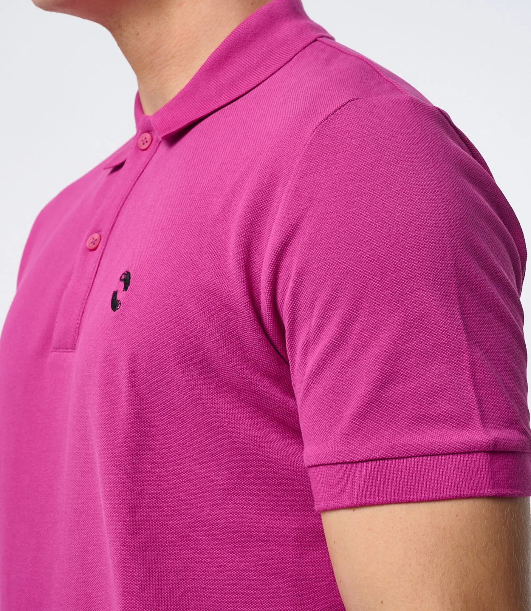 Omnitau Men's Drive Organic Cotton Avant Polo Shirt - Mid Pink