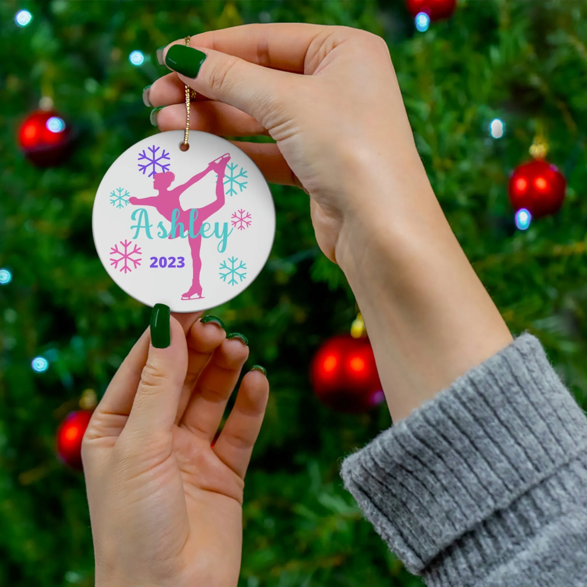 Personalized Figure Skating Ornament