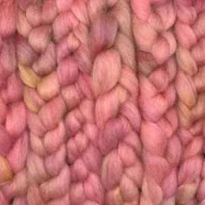 PNWWW Coopworth Wool Roving 4oz: Rhododendron