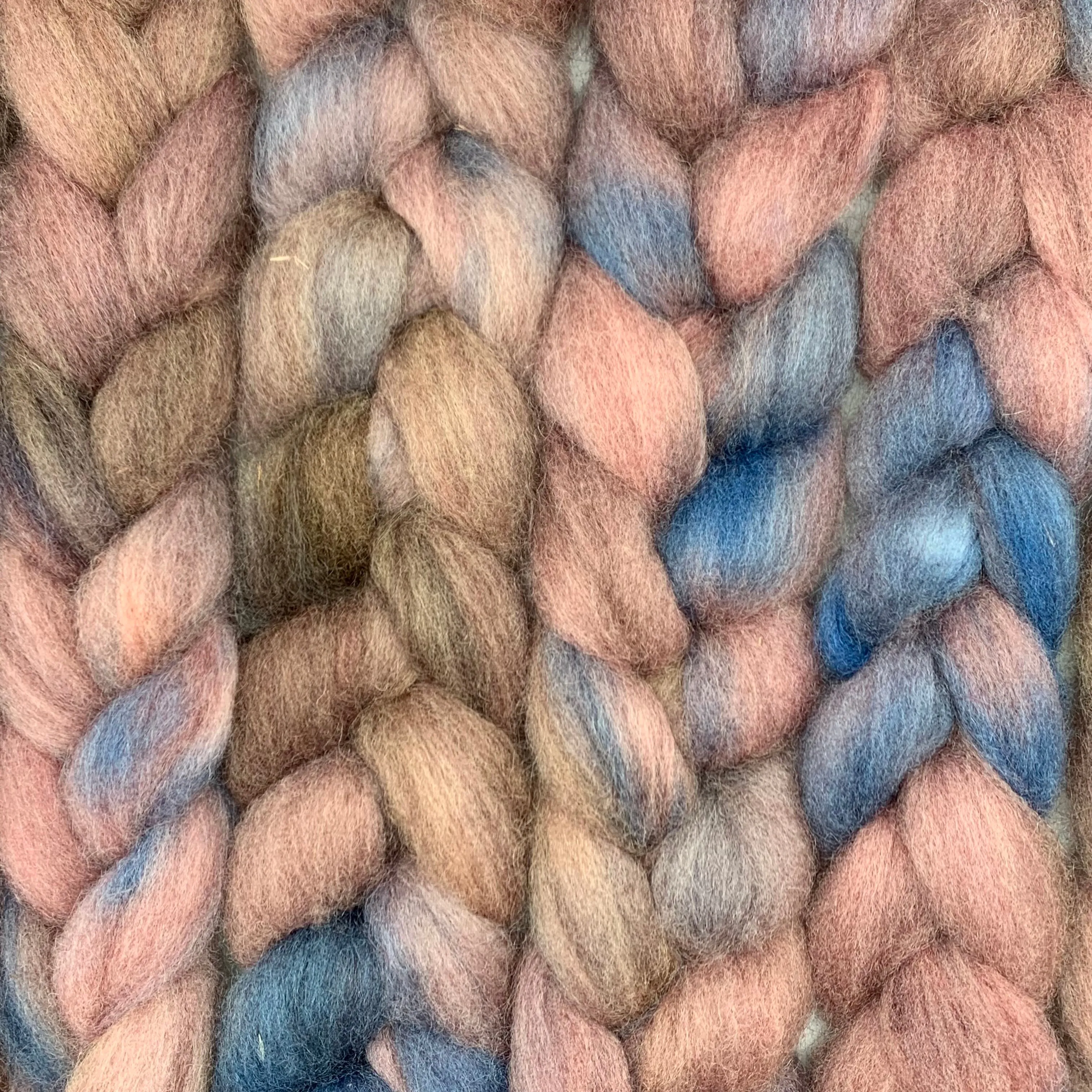 PNWWW Texel Wool Roving 4oz: Puppy Dog Eyes