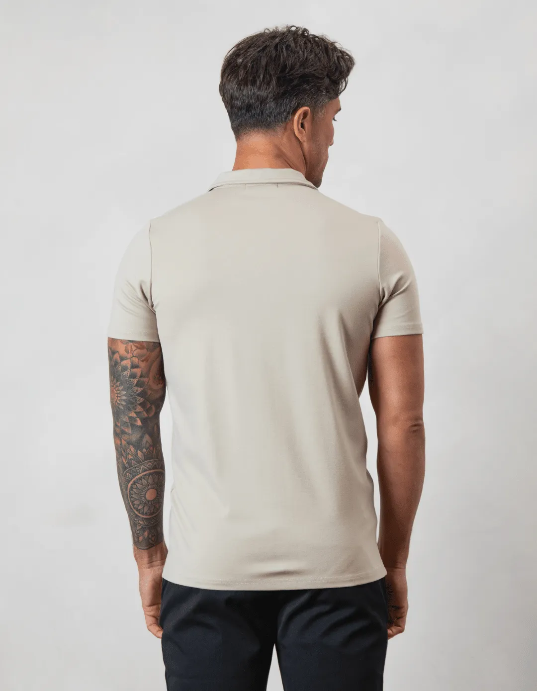 Premium Zip POLO TAUPE