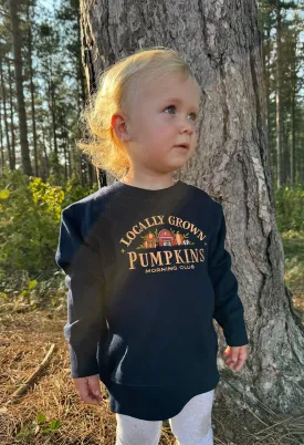 Pumpkins Embroidered Organic Cotton Childrens Sweatshirt