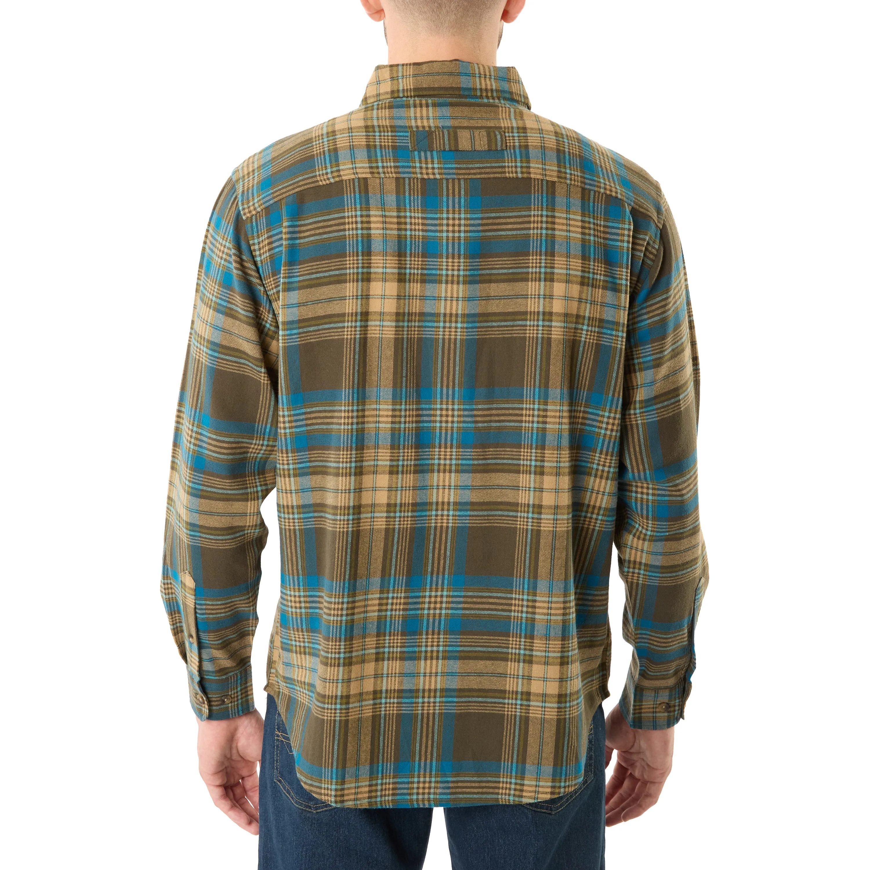 TWO-POCKET BUTTON DOWN FLANNEL SHIRT