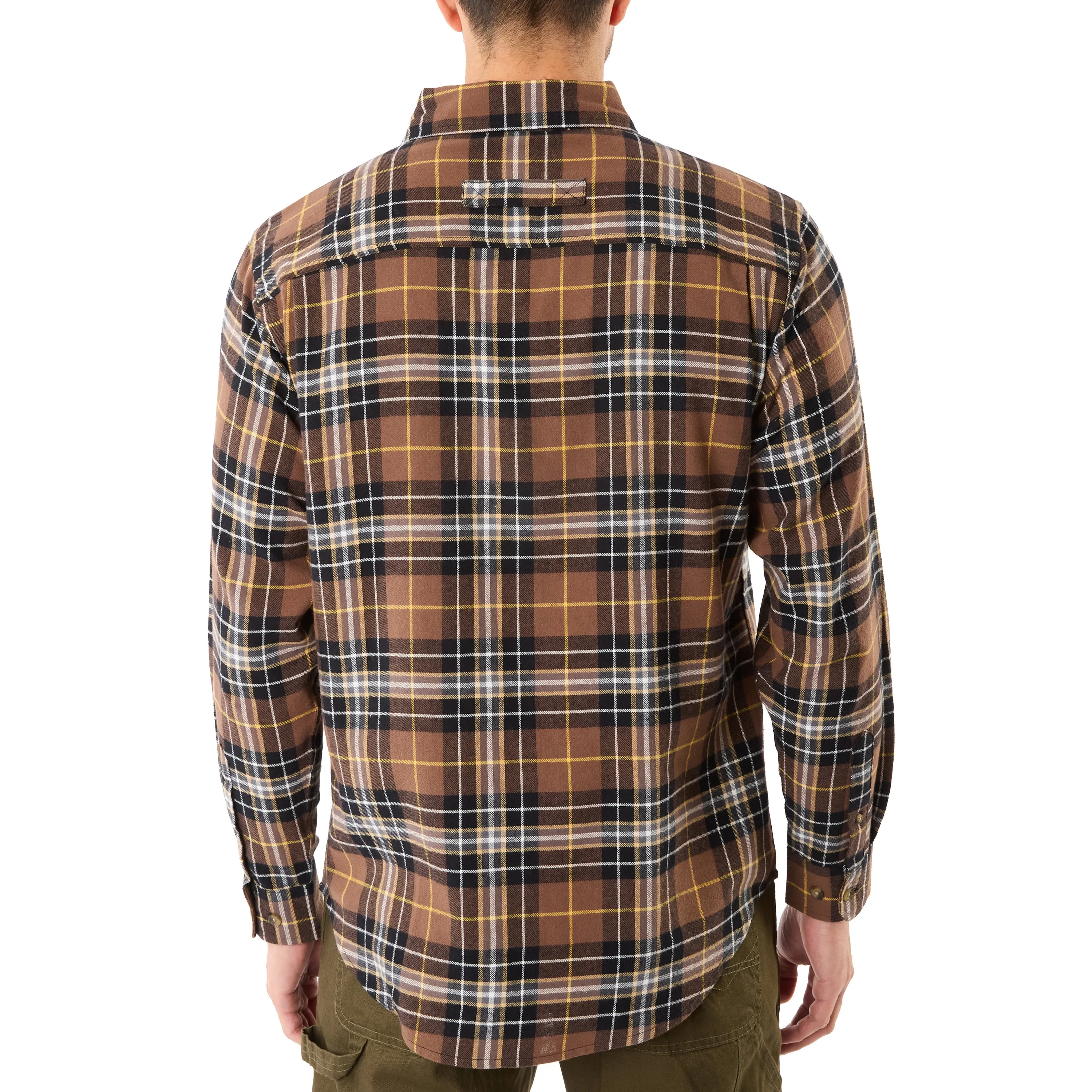 TWO-POCKET BUTTON DOWN FLANNEL SHIRT