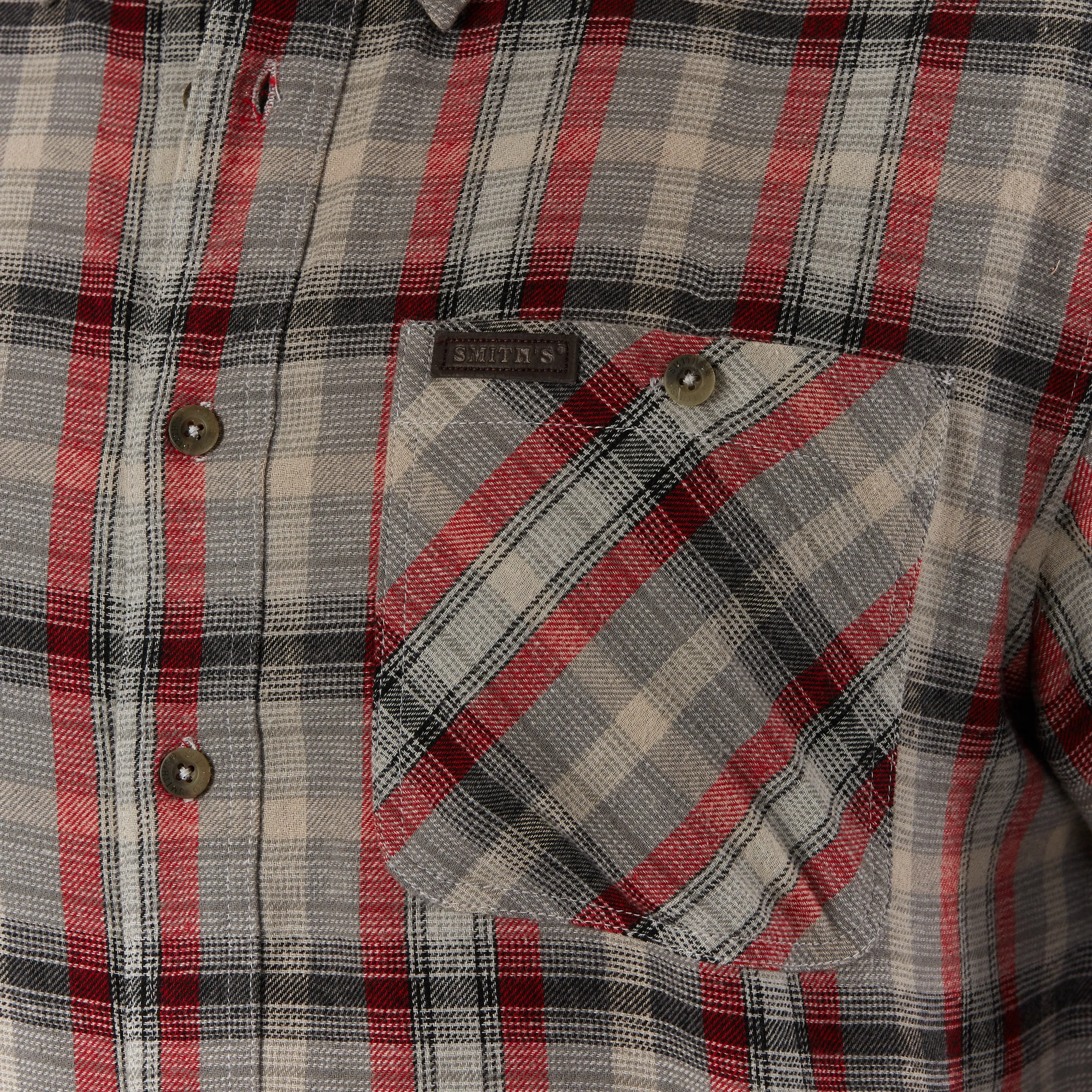 TWO-POCKET BUTTON DOWN FLANNEL SHIRT