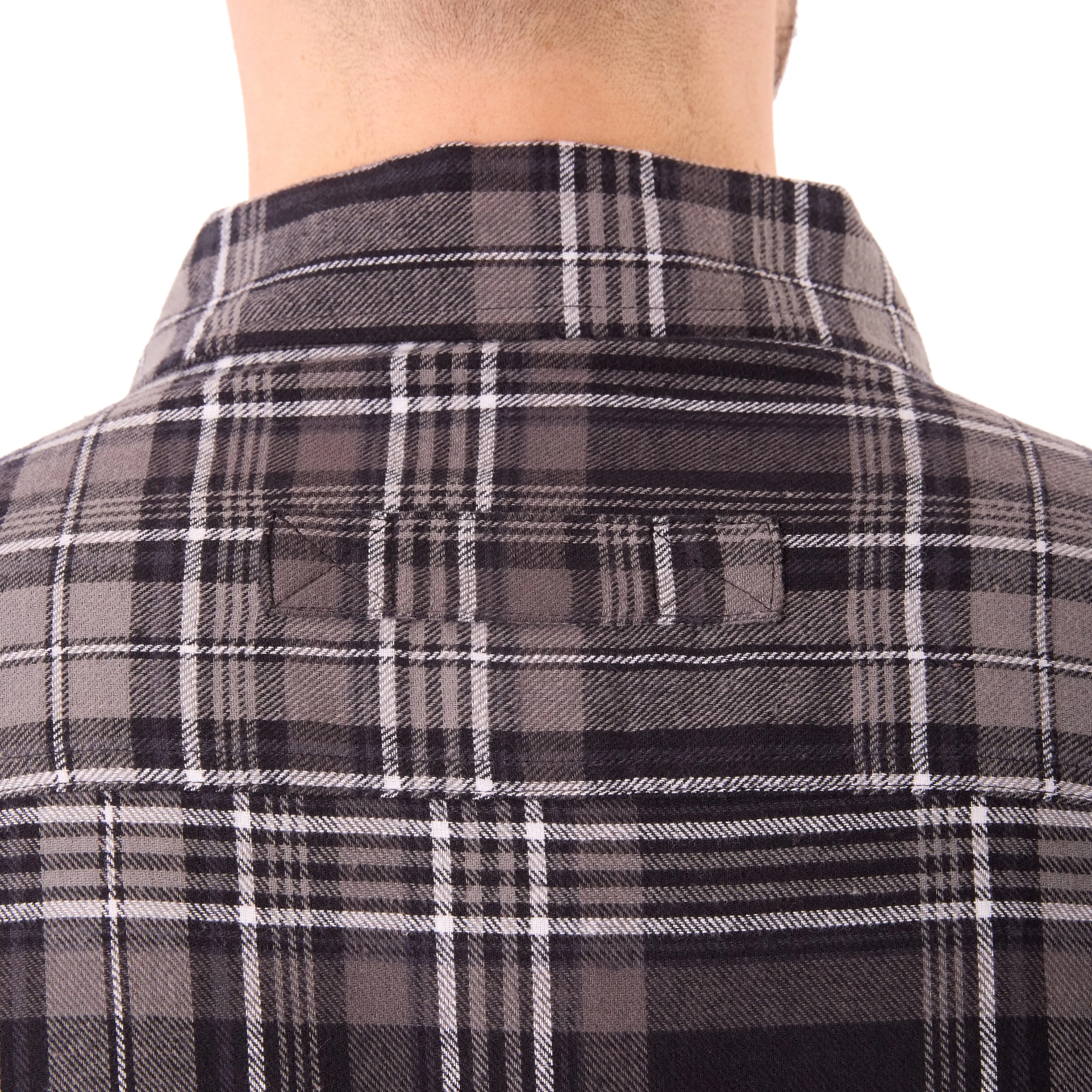 TWO-POCKET BUTTON DOWN FLANNEL SHIRT